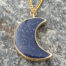 Girocollo Argilla Resina Naturale Rame Argentato - Blue Moon